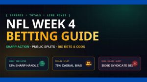 Everything to Know for Betting NFL Week 4: Sharp Action, Public Splits & Odds"